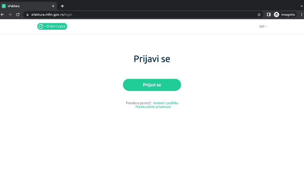 eFakture prijava